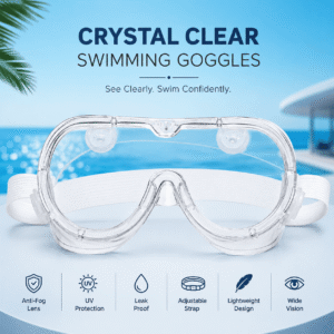 Crystal Clear Swimming Goggles